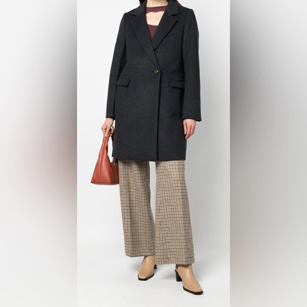 Scotch&soda single-breasted mid-length wool blend coat New Size M - Picture 1 of 15